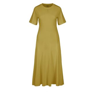 Bomboogie Vestido largo de algod&oacute;n - Dresses - Mujer - Amarillo - L