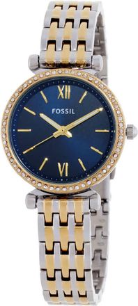 Fossil Carlie Quartz Crystal Blue Dial Ladies Watch ES5438
