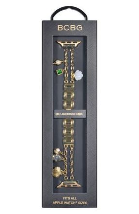 BCBGeneration Paperclip Charm Apple Watch Watchband in Gold at Nordstrom Rack