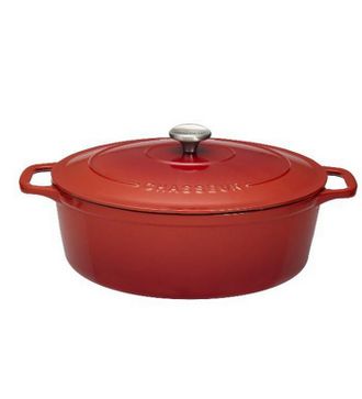 Chasseur Cacerola Ovalada De Hierro Fundido Esmaltado 35cm Rub&iacute; Sublime - Puc473558