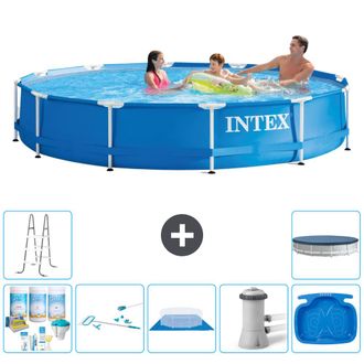 Intex Piscina Con Estructura Redonda - 366x76 Cm - 7-piezas S20436