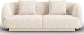 BLOOMINGLOFT 2-Sitzer Design Sofa Tulum mit Chenille-Bezug