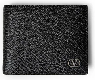 Valentino Vlogo Signature Grainy Calfskin Wallet