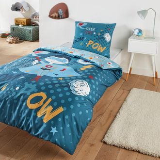 Sohome Bedset in recycled microvezel, rechthoekige kussensloop