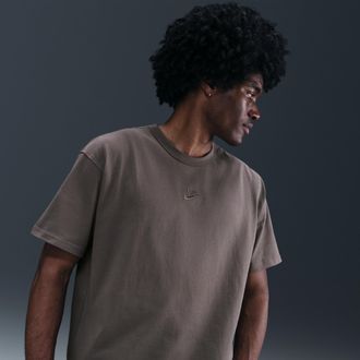 Nike Mens Nike Sportswear Premium Essentials T-Shirt in Grey | DO7392-289