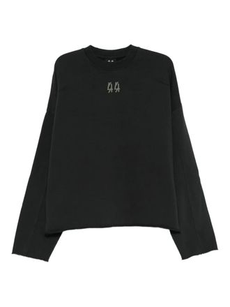 44 Label Group crew-neck sweatshirt - men - Cotton - L - Black