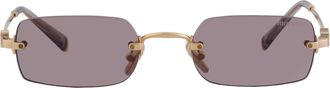 Miu Miu LIght Purple Brown Rectangular Ladies Sunglasses MU B50S 5AK20I 50