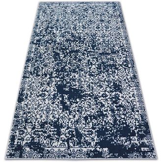 RugsX Rugsx - Alfombra Sense Micro 81260 - Vintage Blanco/azul Blue 120x170 Cm