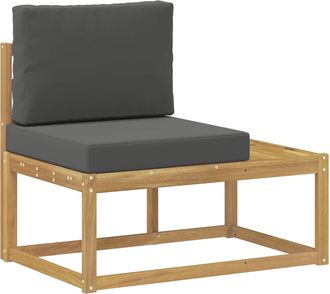 vidaXL Sof&aacute; De Esquina Exterior Con Coj&iacute;n Blanco 91 X 63 X 73 Cm Vidaxl