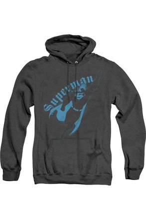 Gildan Superman Darkness Adult Heather Hoodie / Hooded Sweatshirt