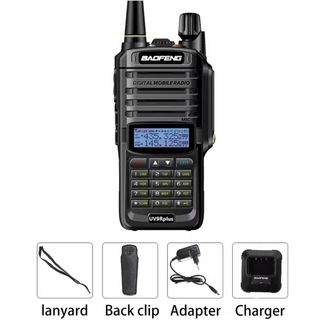 OEM Radio Bidireccional Recargable Uv-9r Plus De 8 Vatios, Doble Banda, Ip67 (vhf De 144 Mhz A 146 Mhz Y Uhf De 430 Mhz A 440 Mhz). Incluye Kit Completo. 