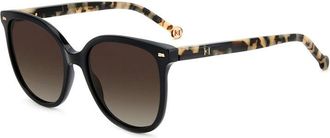 Carolina Herrera HER 0136/S 0WR7 HA Shiny Black/Havana/Brown Gradient