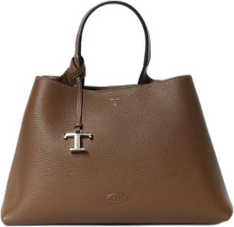 Tod's Small T Timeless Handtas - Dames - Tassen - Bruin - Maat: ONE Size Leer