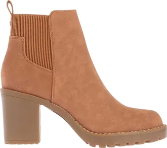 Only Dames/Dames Faux Suede Blokhak Chelsea Laarzen (Cognac)