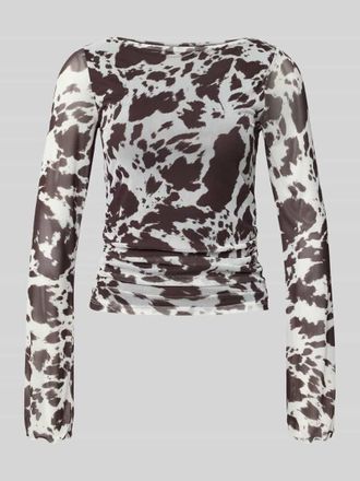 Jack & Jones Longsleeve mit Rundhalsausschnitt Modell MINNA in Mittelbraun, Größe XL