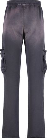 Alchemist Mens Grey Cotton Cargo Trousers Track Pants