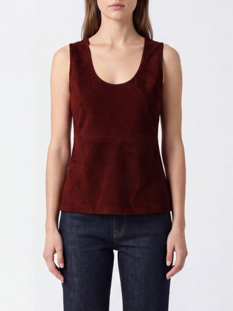 Max Mara Top in lana vergine e cashmere con spalle scoperte