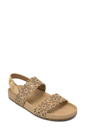 Aerosoles Lily Perforated Slingback Sandal in Beige Bisque Perf Fx Nubuck at Nordstrom, Size 8.5