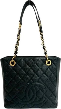 Chanel Pre-owned Vintage Schoudertas - Dames - Vintage Schoudertas - Zwart - ONE Size - Leer - Vintage