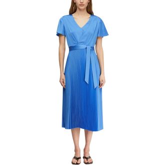 Comma Dames, Jurken, Blauw, Maat: 2XL