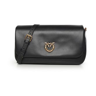 Pinko Shoulder Bags, female, Black, Size: ONE SIZE Click Soft Shoulder Bag