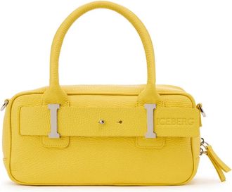 Iceberg Crossbody Tas van Kalfsleer met I Gesp - Dames - Handtassen - Geel - ONE Size - Leer - Tassen