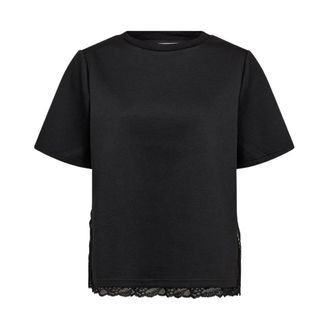 Co'Couture Evicc Lace Tee - female - CoCouture - T-Shirts - Black - M - Tops