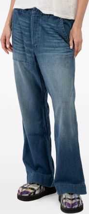 Freecity French Sailor elasticated jeans - women - Cotton - S - Blue