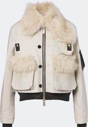 sacai Wool blouson jacket