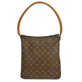 Louis Vuitton Pre-owned Shoulder Bags, female, Brown, Size: ONE SIZE Pre-owned Monogram looping handbag
