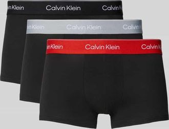 Calvin Klein Underwear Slim Fit Trunks mit Logo-Detail im 3er-Pack in Black, Gr&ouml;&szlig;e XXL