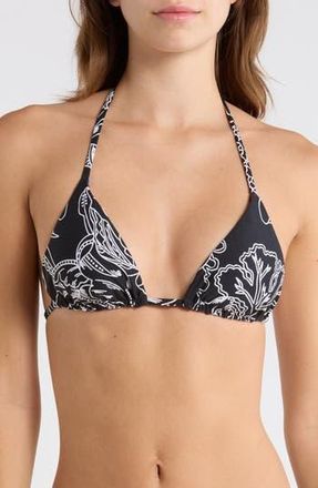 Maaji Balmy Reversible Bikini Top in Black at Nordstrom Rack, Size Medium