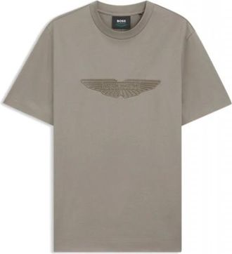 HUGO BOSS Hombre, Camisetas, Gris, Talla: L