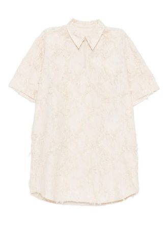 JNBY Jurk met jacquard en korte mouwen - Beige