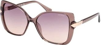 Guess Gu 7820 59Z Zonnebrillen - Dames - Zonnebrillen - Beige - 56 MM - Accessoires