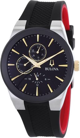 Bulova Modern Millenia Chronograph Quartz Black Dial Mens Watch 98C146