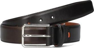 Santoni Omkeerbare leren riem - Bruin