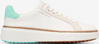 Cole Haan Womens GrandPr&oslash; Topspin Waterproof Golf Shoes - White Size 5.5
