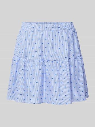 Esprit Minirock mit Allover-Muster in Royal, Gr&ouml;&szlig;e 42