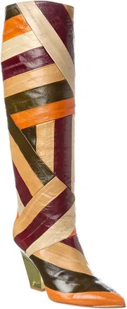 Tory Burch Lila Leather Knee-High Boot