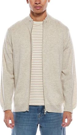 Brodie Zip Up Wool & Cashmere-Blend Funnel Neck Cardigan