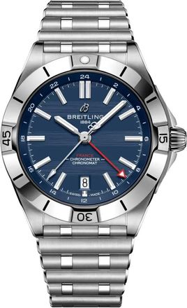 Breitling Chronomat GMT Automatic Chronometer Blue Dial Mens Watch A323989B1C1A1