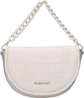 Mario Valentino Faux Leather Crossbody Bag - Dames - Handtassen - Wit - ONE Size - Leer - Tassen