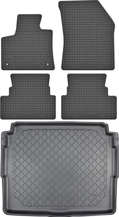 OEM Peugeot 3008 Ii Crossover A Partir De Noviembre De 2016. Juego De Alfombrillas De Goma Para Coche + Alfombrilla Para Maletero