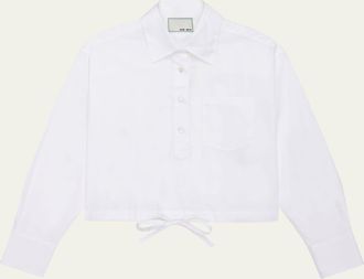 WE-AR4 Long-Sleeve Drawstring Cotton Shirt