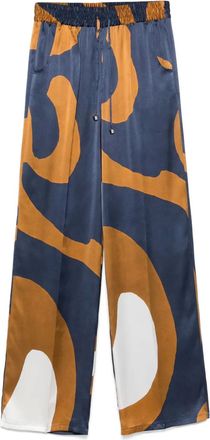 Kiton Pantaloni con stampa - Blu