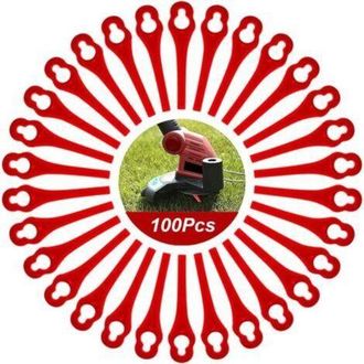 OEM Accesorios Para Desbrozadoras - 100 Cuchillas De Pl&aacute;stico De Repuesto Para Desbrozadoras, Cuchillas Para Cortac&eacute;spedes, Cuchillas Para Desbrozadoras I
