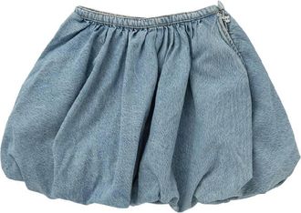 Rotate Cotton Denim Balloon Skirt, Brand Size 36 (US Size 2)