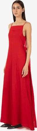Semicouture Abito lungo Alicia rosso