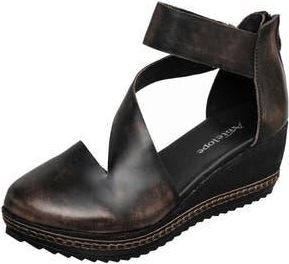 Antelope Trudy Wedge Sandal in Charcoal at Nordstrom Rack, Size 7